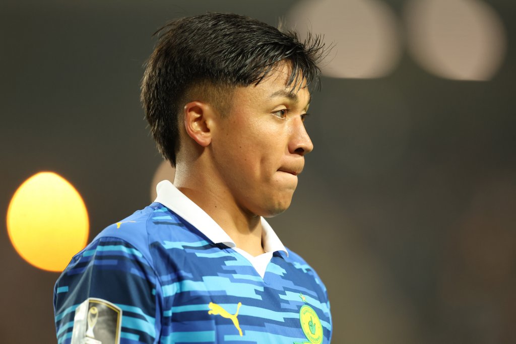 Marcelo Allende of Mamelodi Sundowns during the CAF Champions League 2025/26 1st leg match between Esperance and Mamelodi Sundowns at Stade Olympique de Rades in Rades, Tunisia on the 12 April 2026 ©Mehrez Toujani/BackpagePix