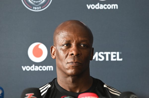 Mandla Ncikazi Assistant coach of Orlando Pirates during the Orlando Pirates Press Conference at Rand Stadium on the 21 April 2026 in Johannesburg ©Sydney Mahlangu BackpagePix