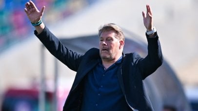 Luc Eymael, head coach of Chippa United during the Betway Premiership 2025/26 match between Marumo Gallants and Chippa United at Dr Petrus Molemela Stadium in Bloemfontein on 19 October 2025 ©Alche Greeff/BackpagePix