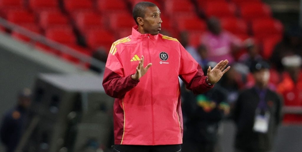 Abdeslam Ouaddou, head coach of Orlando Pirates during the Betway Premiership 2025/26 match between Orlando Pirates and Golden Arrows at the Orlando Amstel Arena, Soweto on the 07 April 2026 ©Muzi Ntombela/BackpagePix
