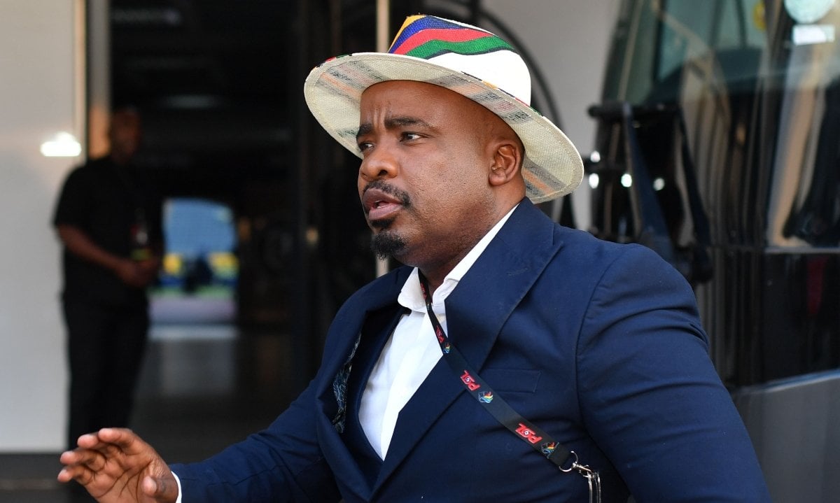 Tim Sukazi, TS Galaxy Chairman during the Betway Premiership 2025/26 match between Orlando Pirates and TS Galaxy at Orlando Stadium, in Soweto on 30 September 2025 ©Phakamisa Lensman/BackpagePix