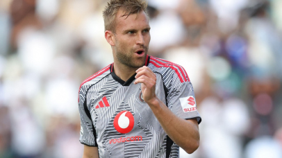 Andre de Jong of Orlando Pirates during the Betway Premiership 2025/26 match between Orlando Pirates and TS Galaxy at Mbombela Stadiumn in Nelspruit on 22 March 2026 ©Samuel ShivambuBackpagePix