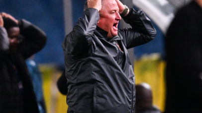 Gavin Hunt, head coach of Stellenbosch FC reacts during the Betway Premiership 2025/26 match between Mamelodi Sundowns and Stellenbosch FC at Loftus Stadium in Pretoria on 22 April 2026 ©Alche Greeff/BackpagePix