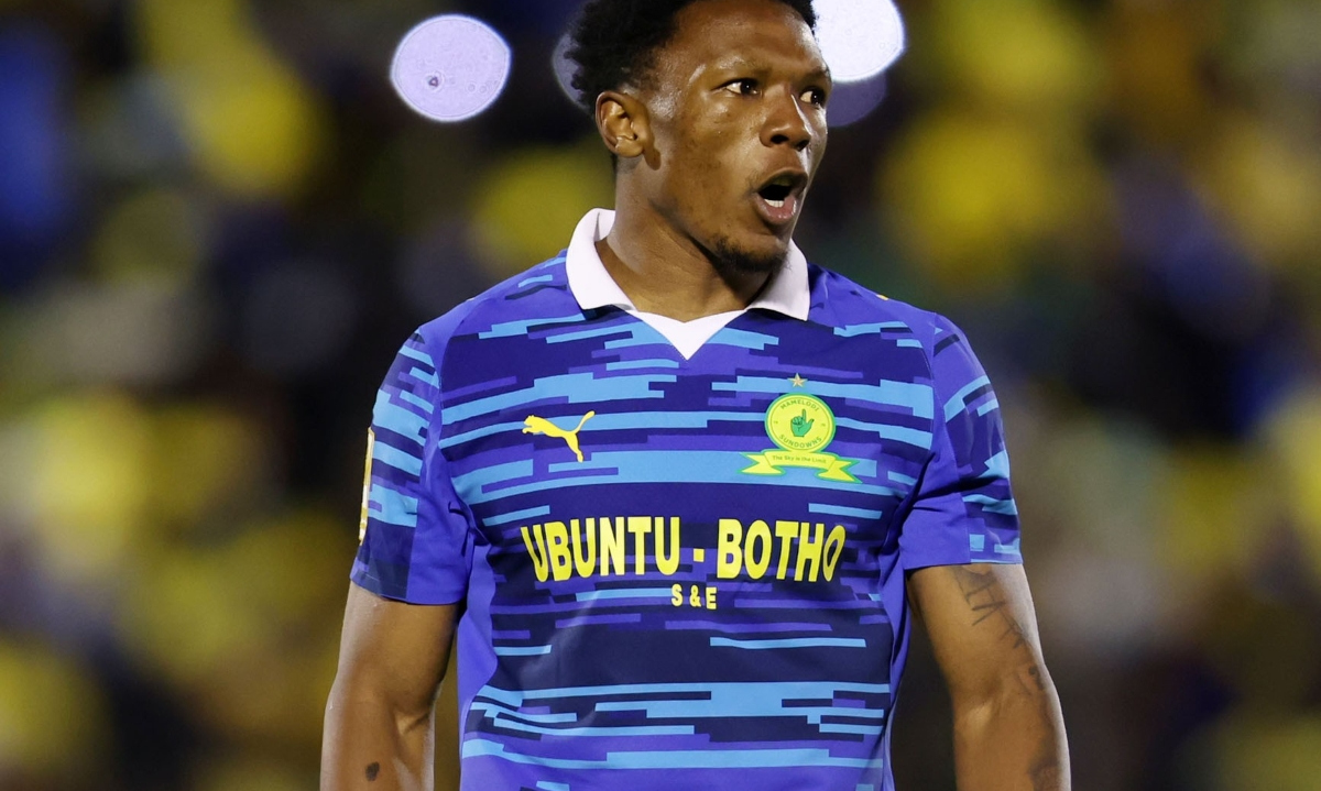 Lebo Mothiba of Mamelodi Sundowns during the Betway Premiership 2025/26 match between Polokwane City and Mamelodi Sundowns at Seshego Stadium, Seshego on the 29 April 2026 ©Muzi Ntombela/BackpagePix