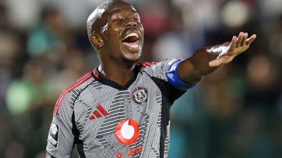 Nkosinathi Sibisi of Orlando Pirates reacts during the Betway Premiership 2025/26 match between Richards Bay and Orlando Pirates at the Mhlathuze Sports Complex, Richards Bay on the 10 April 2026 ©Muzi Ntombela/BackpagePix