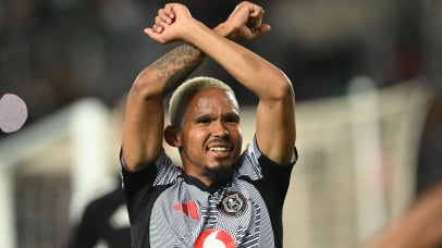 Oswin Appollis of Orlando Pirates celebrates goal during the Betway Premiership 2025/26 match between Magesi FC and Orlando Pirates at Peter Mokaba Stadium on the 09 May 2026 in Polokwane ©Sydney Mahlangu BackpagePix