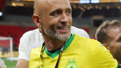 Miguel Cardoso, Head coach of Mamelodi Sundowns celebrates victory during the CAF Champions League 2025/26 2nd leg final match between AS FAR and Mamelodi Sundowns at Prince Moulay Abdellah Stadium in Rabat, Morocco on 24 May 2026 ©Samuel Shivambu/BackpagePix