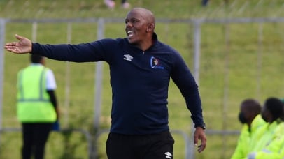 Pogiso Makhoye, Orbit College head coach during the Betway Premiership 2025/26 match between Orbit College and Golden Arrows at Olympia Park Stadium, in Rustenburg on 18 April 2026 ©Phakamisa Lensman/Backpagepix