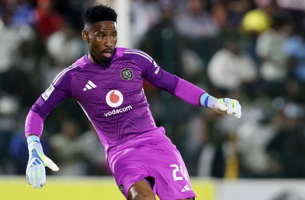 Sipho Chaine of Orlando Pirates during the Betway Premiership 2025/26 match between Richards Bay and Orlando Pirates at the Mhlathuze Sports Complex, Richards Bay on the 10 April 2026 ©Muzi Ntombela/BackpagePix