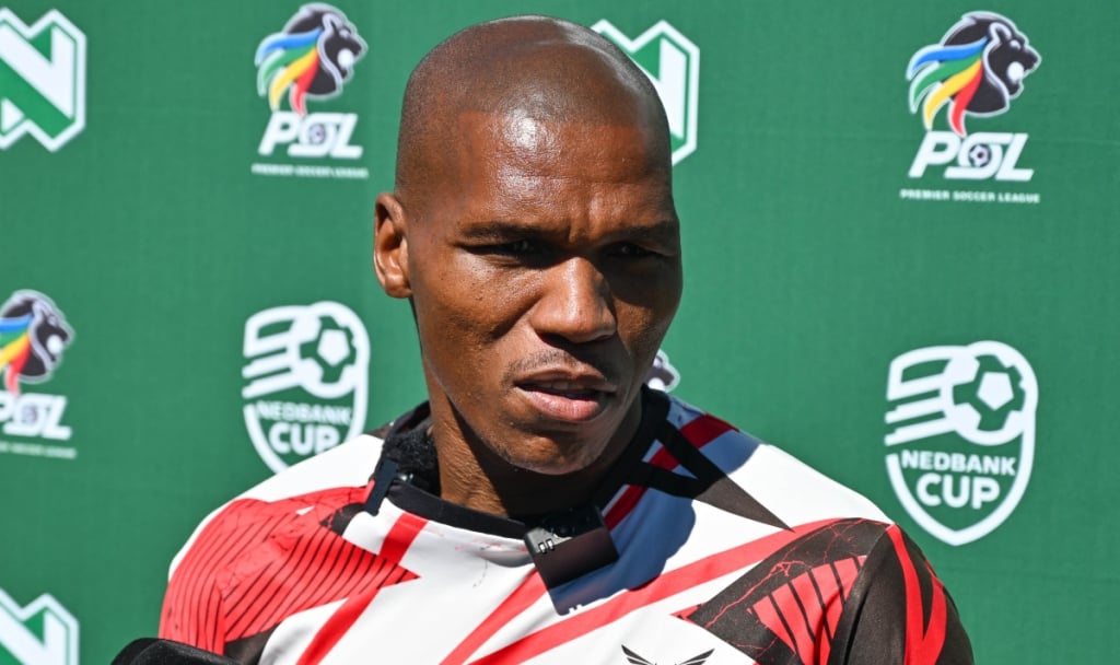 Mlungisi Mbunjana of TS Galaxy during the 2026 Nedbank Cup Final TS Galaxy Media day at Robertsham in Johannesburg on 28 April 2026 © Alche Greeff/BackpagePix