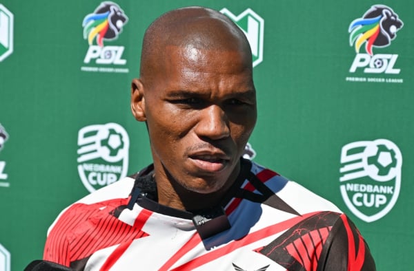 Mlungisi Mbunjana of TS Galaxy during the 2026 Nedbank Cup Final TS Galaxy Media day at Robertsham in Johannesburg on 28 April 2026 © Alche Greeff/BackpagePix