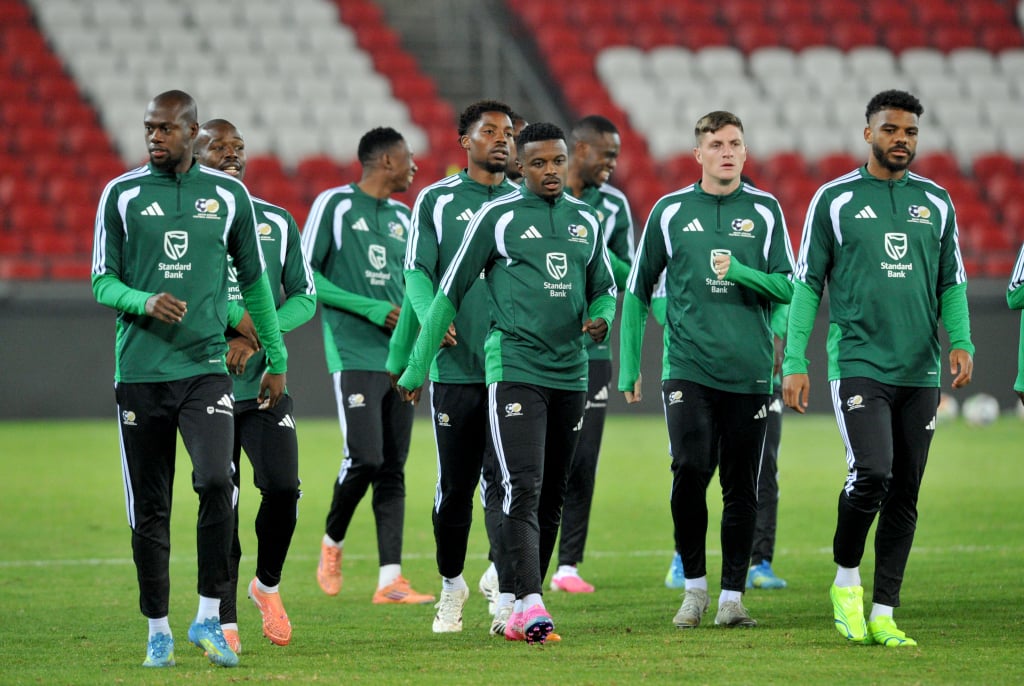 South Africa players during the Bafana Bafana Trainingat Orlando Amstel Arena the 28 May 2026 in Soweto ©Sydney Mahlangu BackpagePix